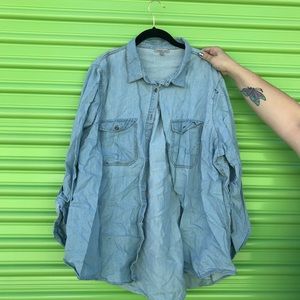 Jean button up shirt